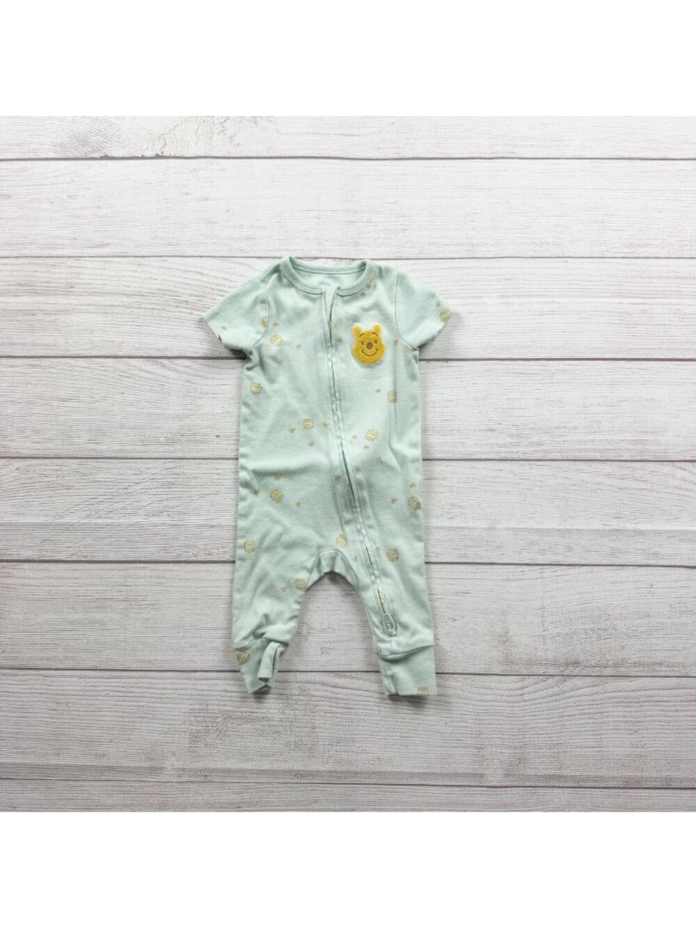 Disney Baby Cloud Island Winnie The Pooh Short Sleeve Romper Cotton 0-3 Months